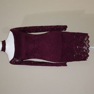 Ambiance Fitted Lace Dress Size S
